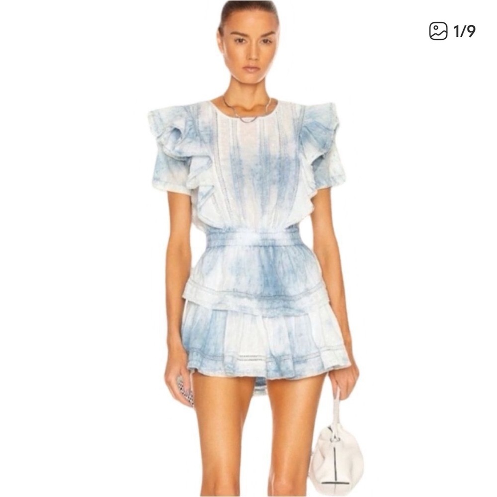 LoveShackFancy Natasha Ruffle Mini Dress